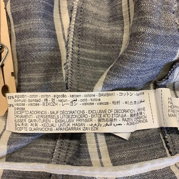 Zara Gray and White Striped Jacket - Picture 9 of 13